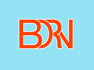 Born Logo V3 b blue family logo red