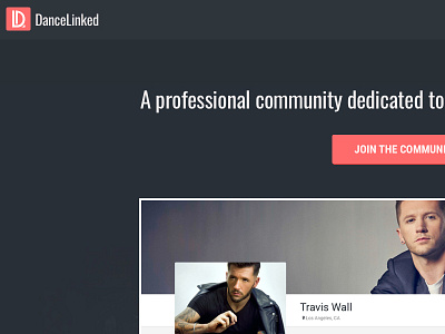 Dancelinked – Home Redesign app design dance landing page