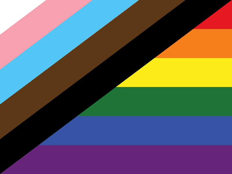 New Pride Flag animation v3 animation gif lgbtq lgbtqia new pride flag pride pride flag queer rainbow trans vector vector animation vector art