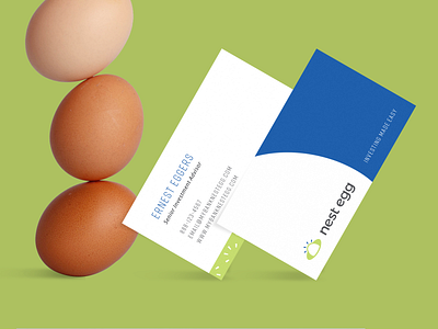 Nest Egg Business Cards art direction brand and identity branding business card collateral creative direction