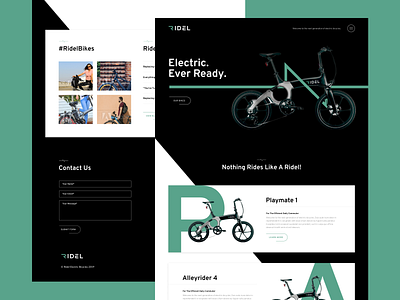 eBike Homepage Concept art direction creative direction graphic design home page homepage design user experience user interface web web concept web design website design