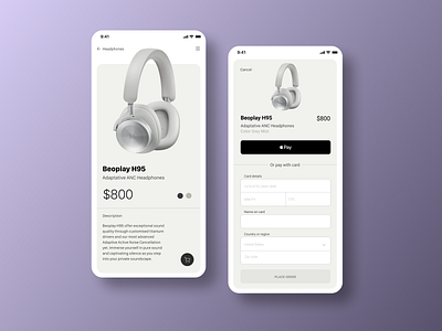 Beoplay Concept app concept design minimal ui