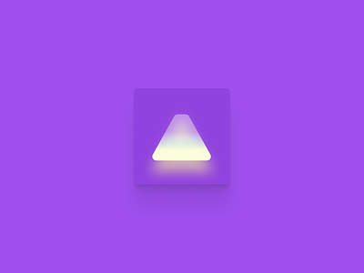 App Icon 005 app bulb dailyui geometric icon light minimal purple