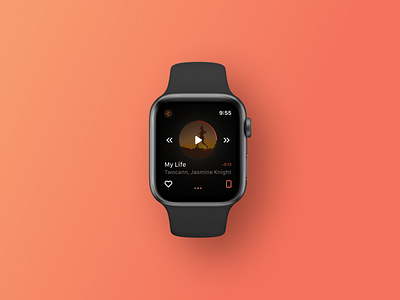 Apple Watch Music Player Concept 009 apple watch concept dailyui music player ui watch