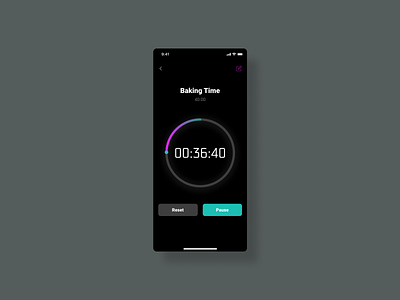 Countdown Timer app dailyui timer ui