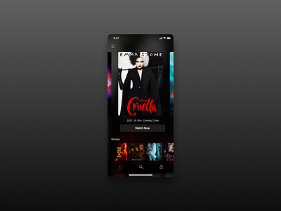 Tv App app dailyui design mobile movie streamingapp ui