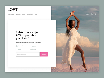 Subscribe Concept concept dailyui loft newsletter store subscribe ui web