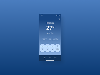 Weather app app brasília brazil dailyui design ui weather