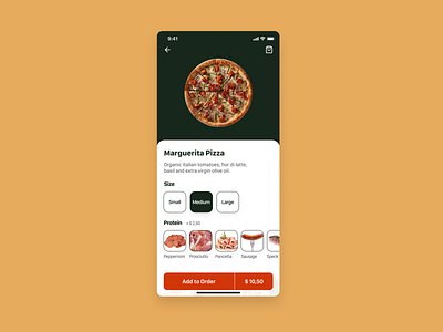 Food/Drink Menu app dailyui delivery design fooddrink menu pizza ui