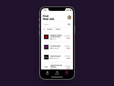 Job Listing 050 app concept dailyui design job listing ui