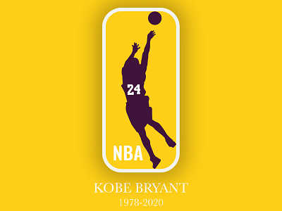 Rest in Peace Kobe - NBA Logo Honor