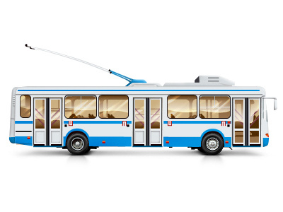 Trolleybus by pnz-onl on Dribbble