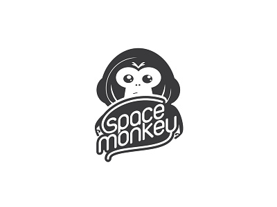 space monkey // tshirt label adobe illustrator brand and identity design illustration logo logotype vector