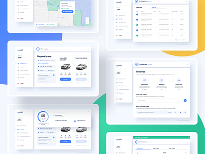 Upshift - Preview app blue cars chart components dashboard design design system experience interface ios map mobile product product design ui user ux visual web