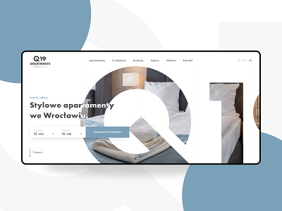 Q19 Apartments - web design