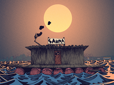 Sauna on water