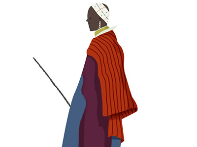 Masai africa figure illustration masai