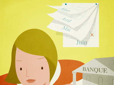 Banque editorial illustration