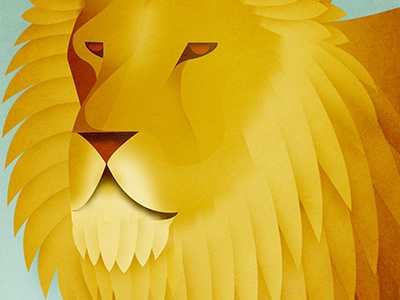 Lion andrew lyons illustration leo lion