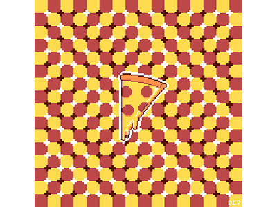 Pizza Optical Illusion