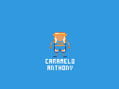 NBA Alter Egos: Carmelo Anthony alter blue caramel caramelo anthony carmelo anthony cube ego nba new york knicks orange white
