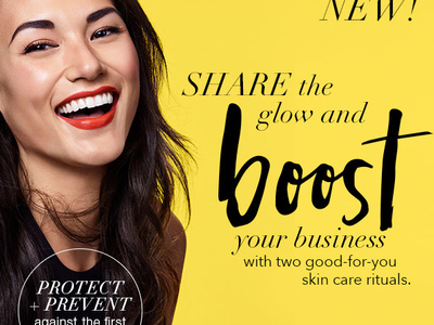 Boost Skin Care design email typography