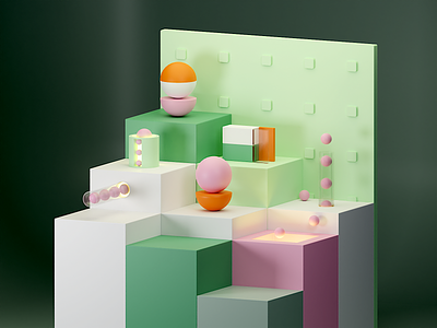 Wall of Pride 3d blender3d cube illustration iso isometric