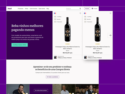 bby6 - homepage ecom ecommerce homepage purple ui user interface website wine
