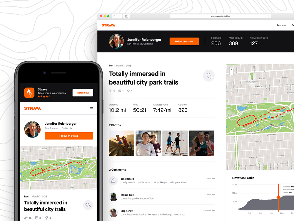 Strava designs, themes, templates and downloadable graphic elements on