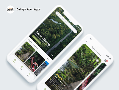 Cahaya Aceh - Local Tourism Apps app branding design icon illustration illustrator logo ui ux vector