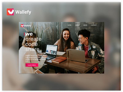 Wallefy - WebDesign branding flat flatdesign webdesign website