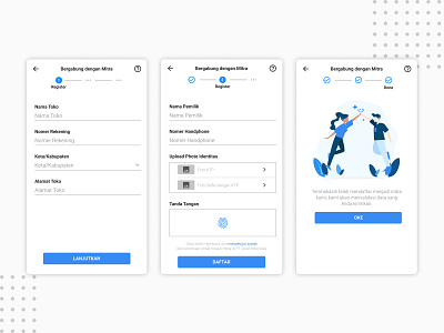 Register android android app delesign flat material uidesign ux