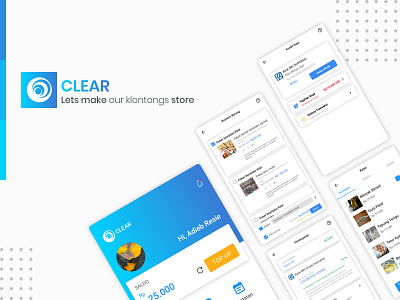 Clear App android app android app design design flat material uidesign