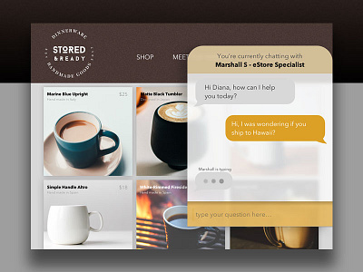 Daily UI - Direct Message 013 commerce dailyui message shop ui ui design user interface web design