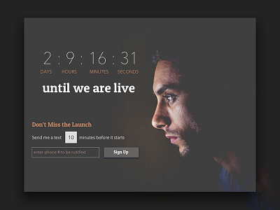 Countdown Launch Page