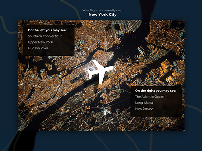 020 Location Tracker 020 airline city dailyui flight location new york tracking ui design