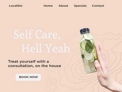 Self Care design landingpage ui ux webdesign website