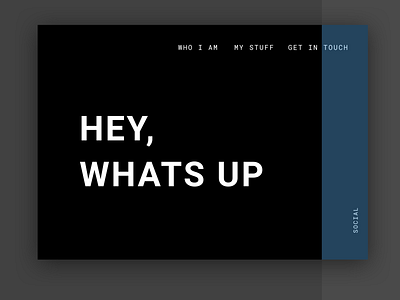 hey, what's up design flat landingpage minimal typography ui ux web webdesign website