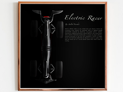 Electric Racer Concept artworks car concept design f1 illustraion industrial industrialdesign interaction photoshop sportscar supercars tesla transportation typography ui