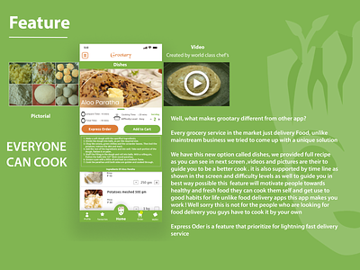 Grootary Grocery app branding concept design features flat food graphic grocery app icon illustraion iphone x logo mobile app design nature ui userresearch ux vector web