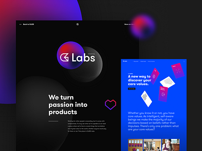 G-Labs abstract gradient web webdesign website website design