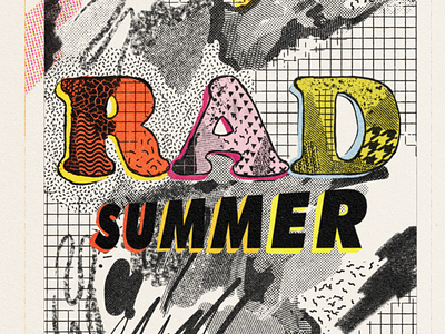 RAD SUMMER beer collaboration craft beer design illustration minneapolis minnesota procreate