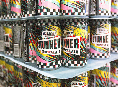 STUNNER TROPICAL ALE beer branding design graphic design minneapolis minnesota summer tropical