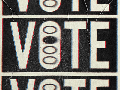 VOTE 2020 design election grit grunge texture vote