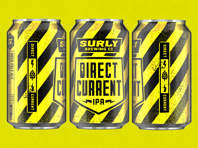 DIRECT CURRENT IPA beer branding can design craft beer design minneapolis minnesota package design