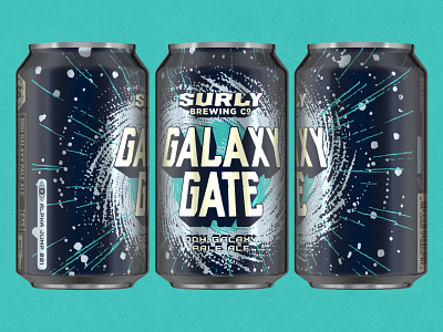 GALAXY GATE - DDH GALAXY PALE ALE beer branding can design craft beer design illustration minneapolis minnesota package design