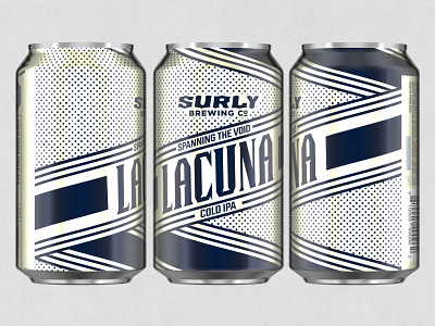 LACUNA - COLD IPA beer beer design branding can design craft beer design logo minneapolis minnesota package design