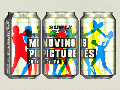 MOVING PICTURES - JUICY IPA beer beer design branding can design craft beer design illustration minneapolis minnesota package design