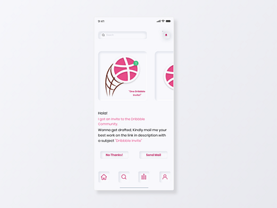 Dribbble_Invite dribbble invite invite invite giveaway neomorphic neomorphicdesign neomorphism quarantine soft ui ui uiux ux xd