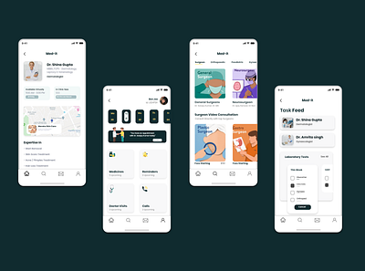 Med_it Screens appdesign appdesigner application appointment booking branding design doctor appointment home treatment illustration medical app medit minimal online store quarantine treatments ui uidesigner uiux ux vector